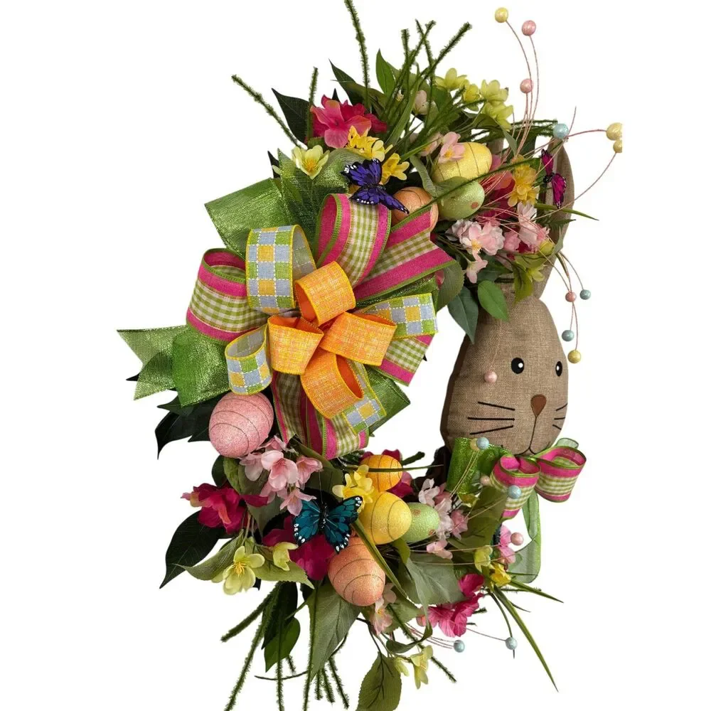 Handmade Easter Bunny Grapevine Wreath